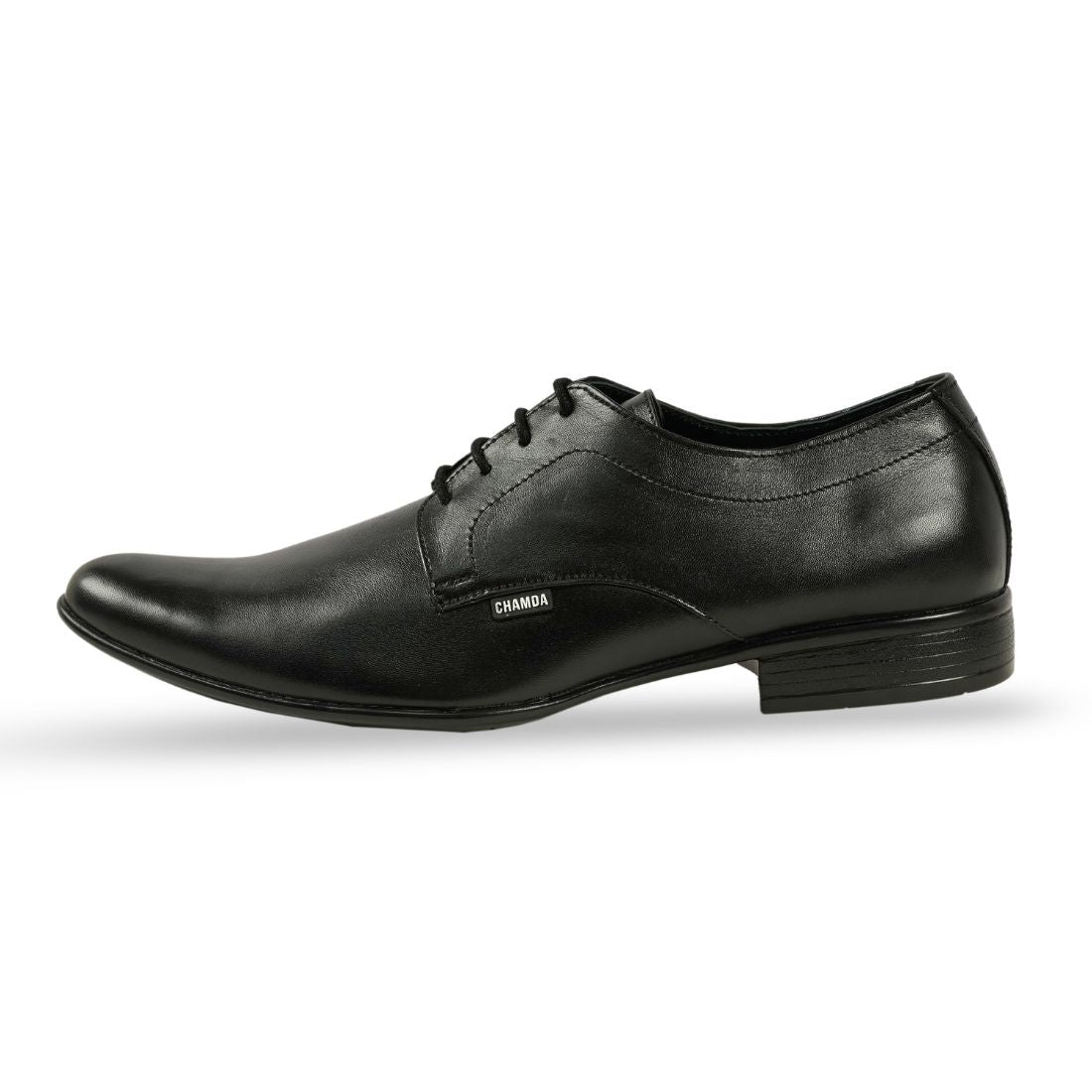 Chamda Men’s Black Formal Genuine Leather Lace-Up Shoes