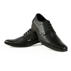 Chamda Men’s Black Formal Genuine Leather Lace-Up Shoes