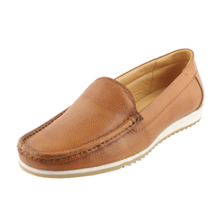 Chamda Women’s Brown Slip-On Loafers