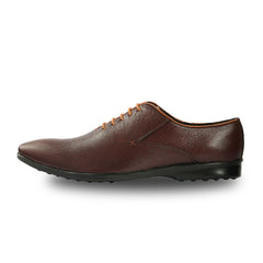 Chamda Men’s Brown Formal Leather Lace-Up Shoes