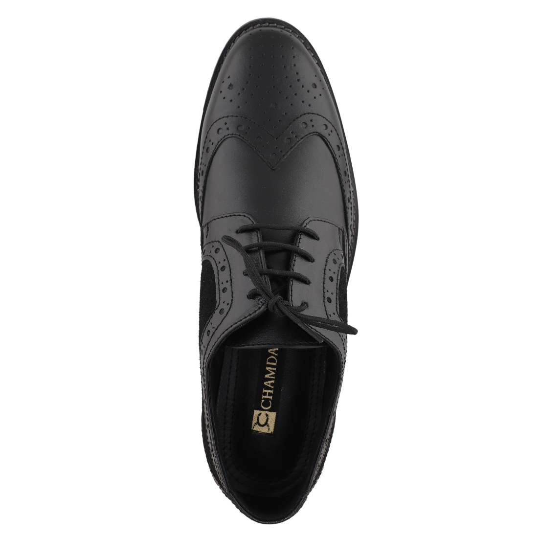 Chamda Premium Leather Brogue Lace-Up Formal Shoes for Men