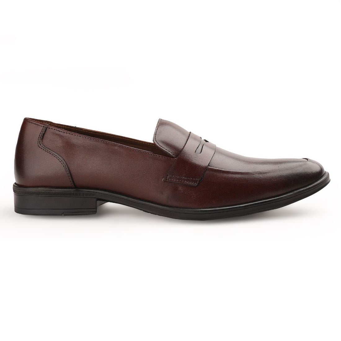Chamda Men’s Brown Formal Leather Penny Loafers