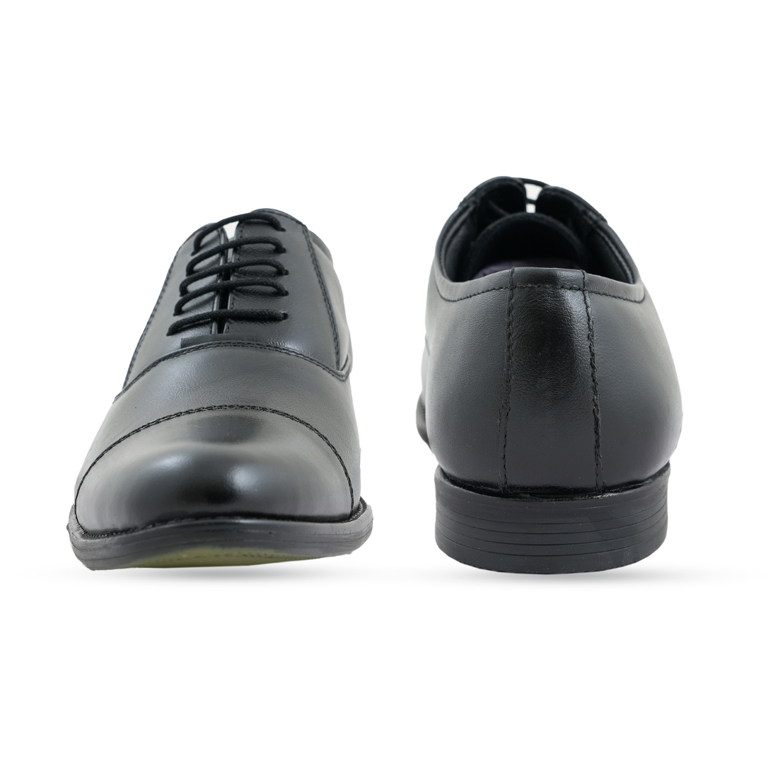 Chamda Classic Black Leather Lace-Up Formal Shoes
