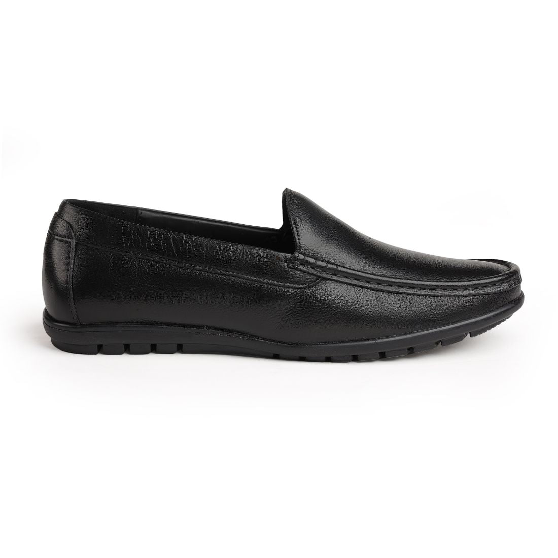 Chamda Men’s Black Formal Leather Slip-On Shoes