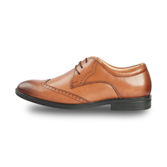 Chamda Men’s Tan Brown Formal Leather Lace-Up Shoes