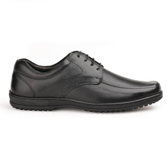 Chamda Men’s Black Formal Leather Lace-Up Shoes