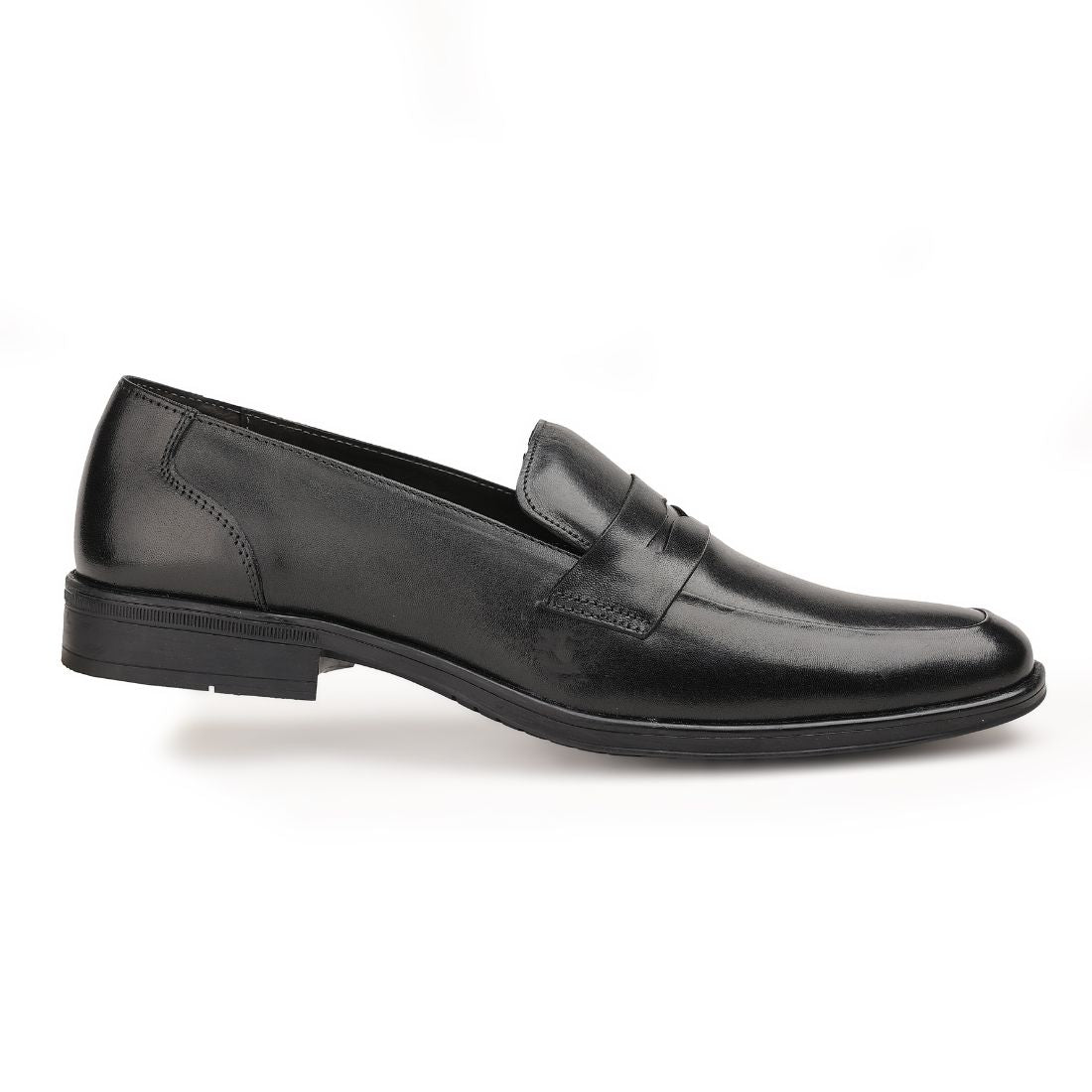 Chamda Men’s Black Formal Leather Penny Loafers