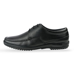 Chamda Men’s Black Formal Leather Lace-Up Shoes