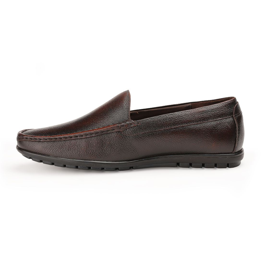 Chamda Men’s Brown Formal Leather Slip-On Shoes