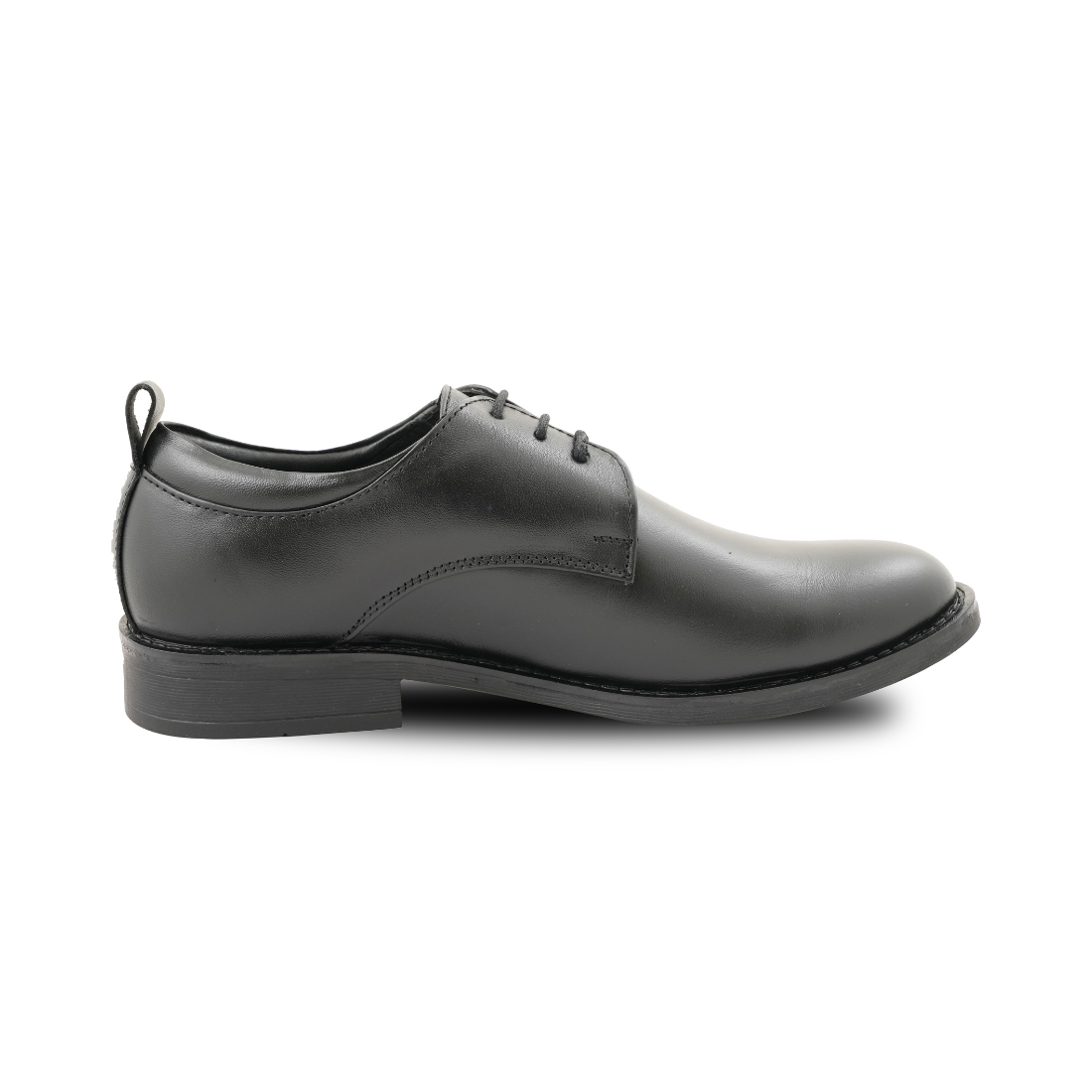 Chamda Classic Black Leather Lace-Up Formal Shoes