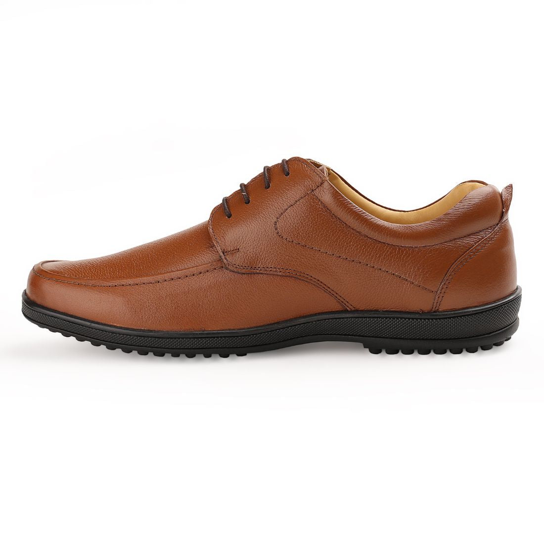 Chamda Men’s Brown Formal Leather Lace-Up Shoes