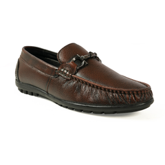 Chamda Men’s Dark Brown Horsebit Loafers