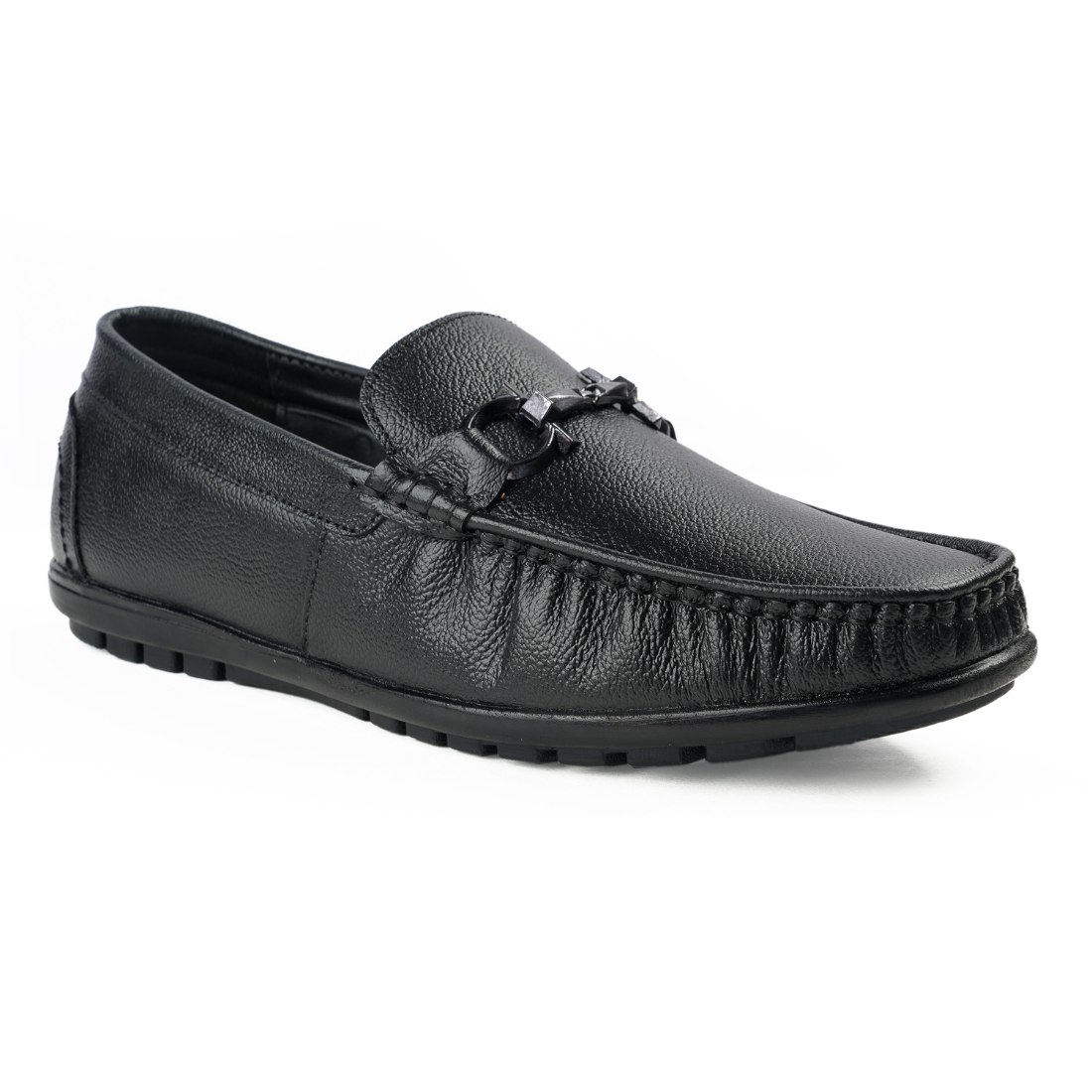 Chamda Men’s Black Horsebit Loafers