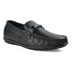Chamda Men’s Black Horsebit Loafers