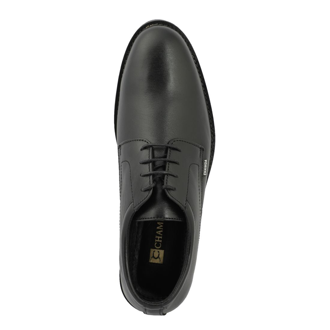 Chamda Men’s Black Formal Leather Lace-Up Shoes