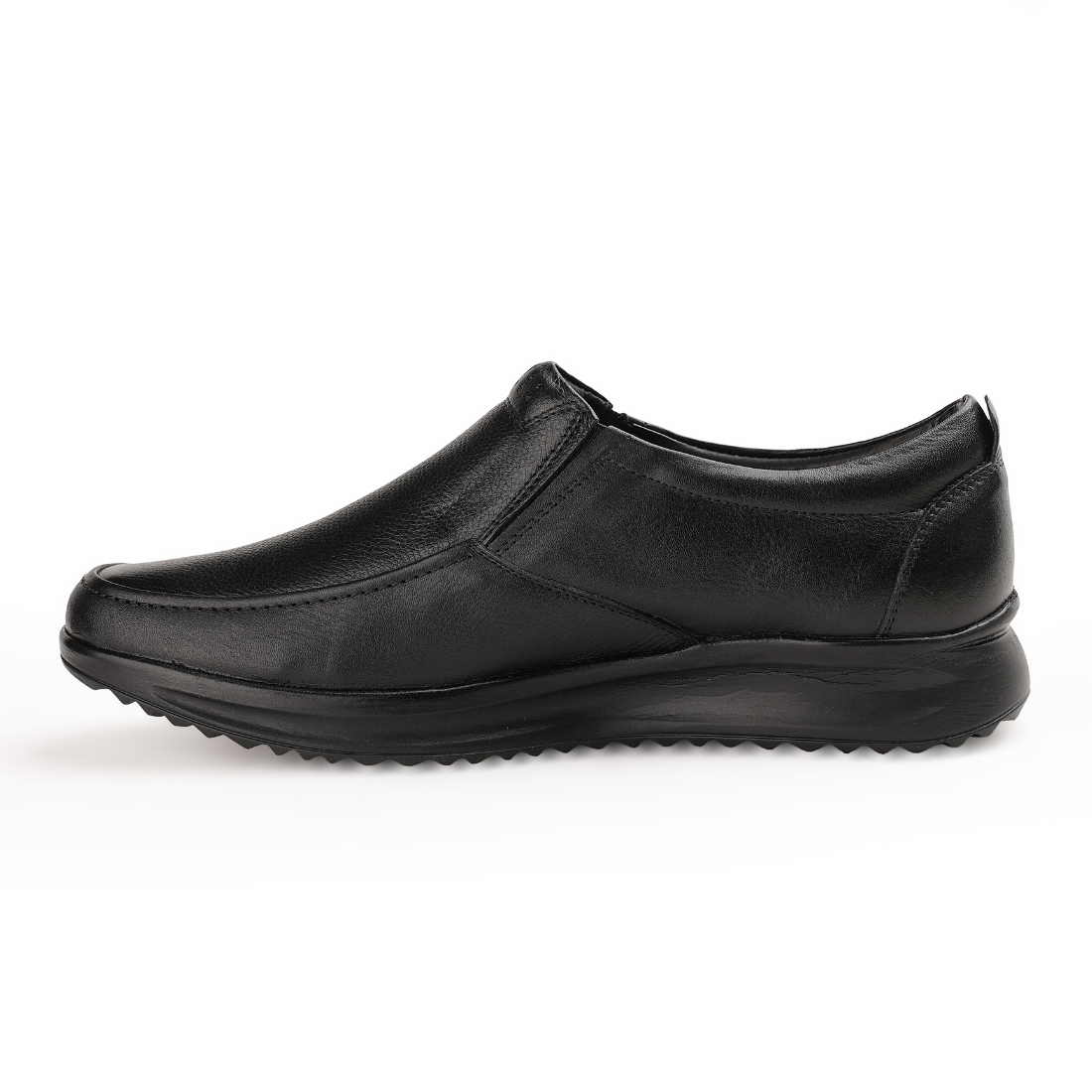 Chamda Men’s Classic Slip-On Genuine Leather Formal Shoes – Black
