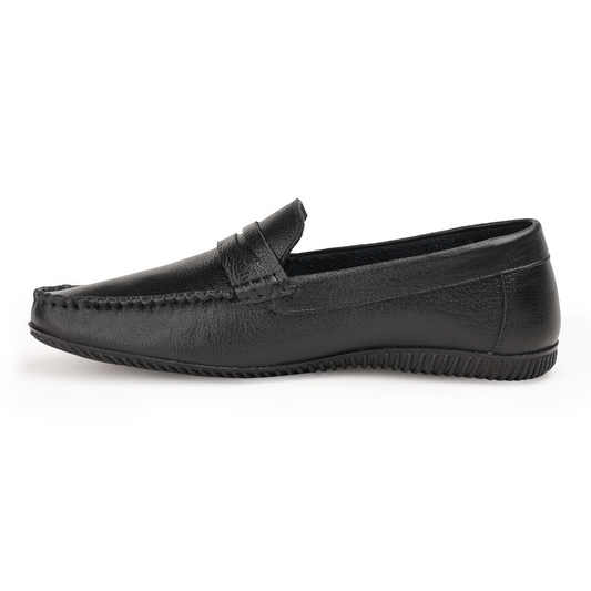 Chamda Men’s Premium Leather Loafers – Black