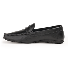 Chamda Men’s Premium Leather Loafers – Black