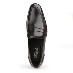 Chamda Men’s Black Formal Leather Penny Loafers