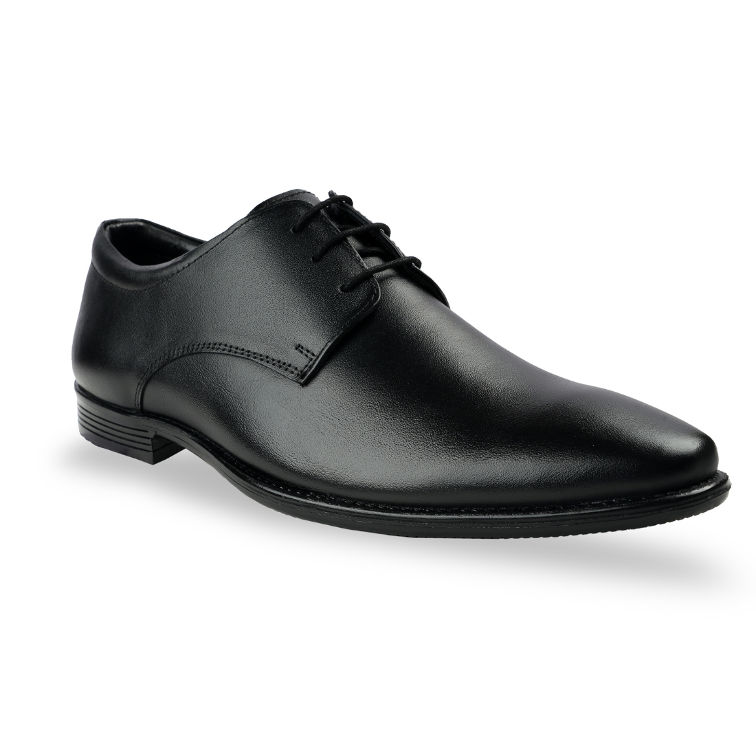 Chamda Men’s Lace-Up Formal Genuine Leather Shoes – Black