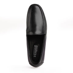 Chamda Men’s Black Formal Leather Slip-On Shoes