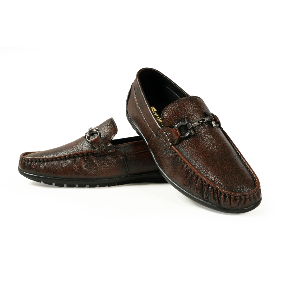 Chamda Men’s Dark Brown Horsebit Loafers