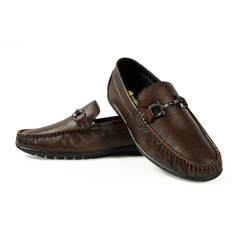 Chamda Men’s Dark Brown Horsebit Loafers