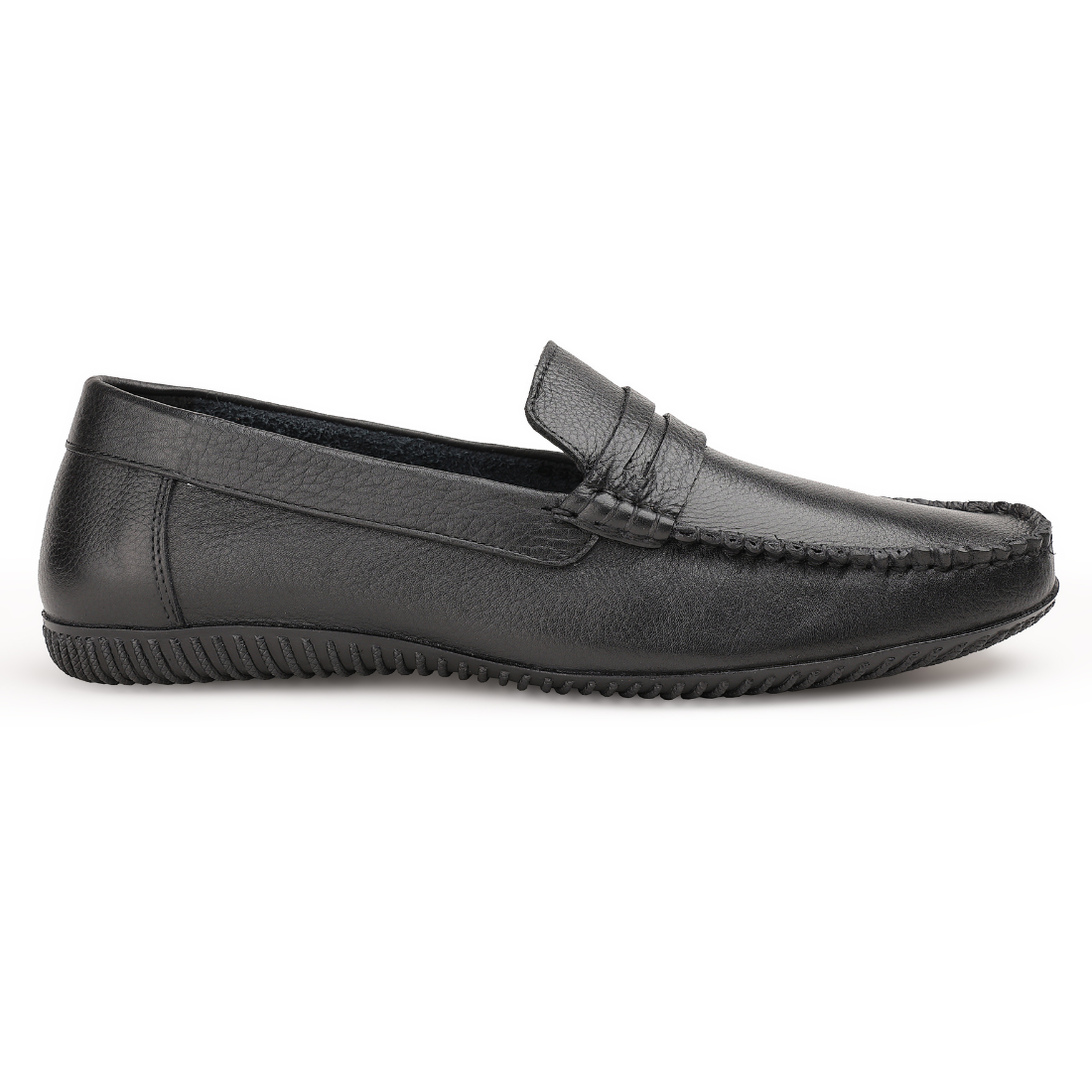Chamda Men’s Premium Leather Loafers – Black