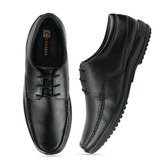 Chamda Men’s Black Formal Leather Lace-Up Shoes
