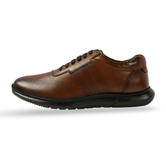Chamda Men’s Brown Lace-Up Casual Shoes