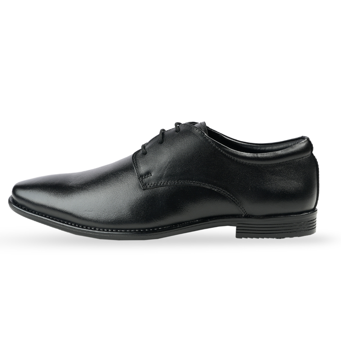 Chamda Men’s Lace-Up Formal Genuine Leather Shoes – Black