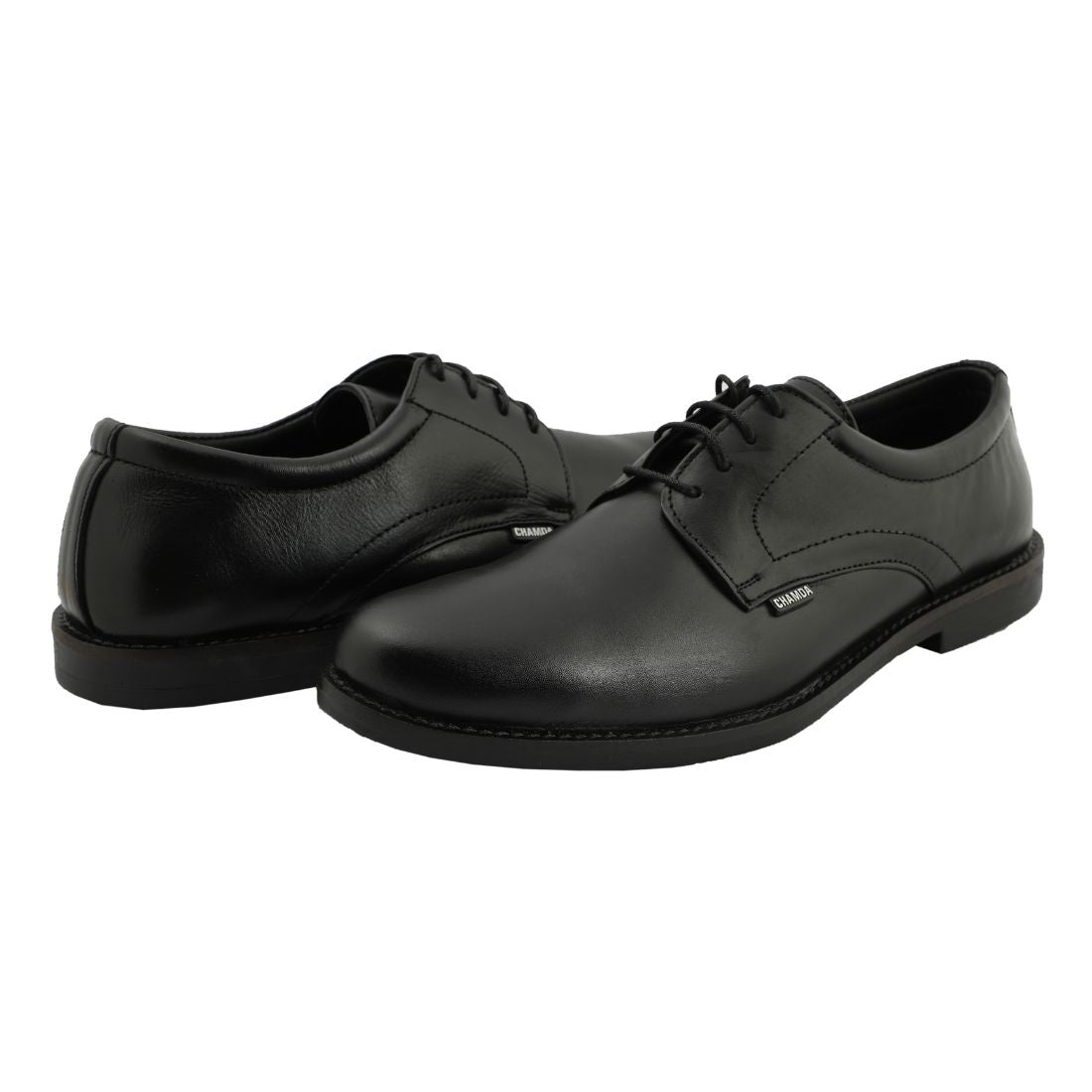 Chamda Men’s Black Formal Leather Lace-Up Shoes