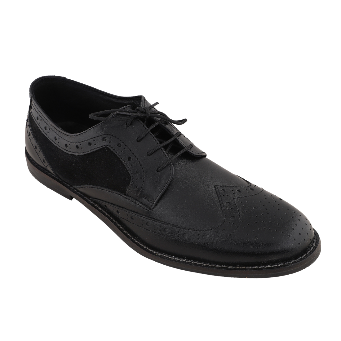 Chamda Premium Leather Brogue Lace-Up Formal Shoes for Men