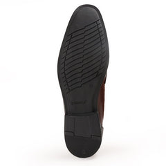 Chamda Men’s Brown Formal Leather Penny Loafers