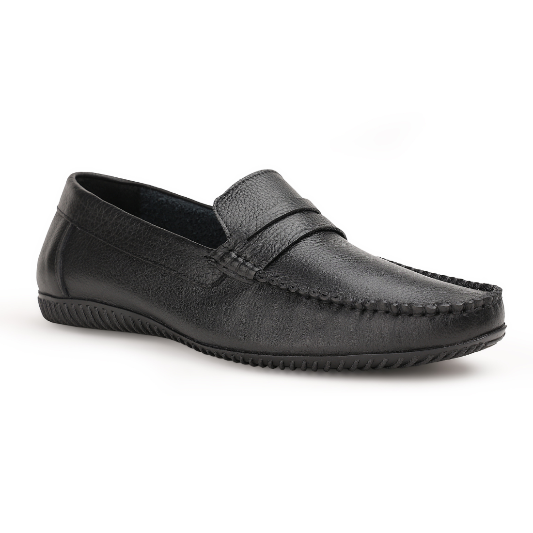 Chamda Men’s Premium Leather Loafers – Black