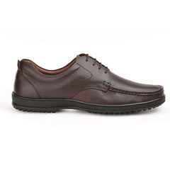 Chamda Men’s Dark Brown Formal Leather Lace-Up Shoes