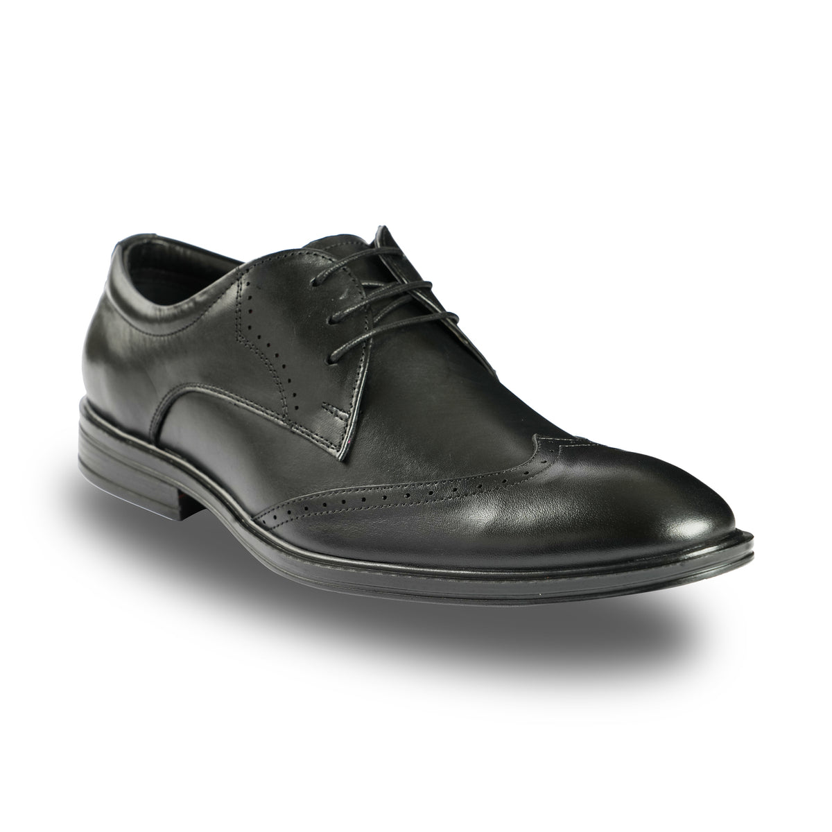 Chamda Men’s Black Formal Leather Lace-Up Shoes