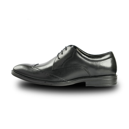 Chamda Men’s Black Formal Leather Lace-Up Shoes