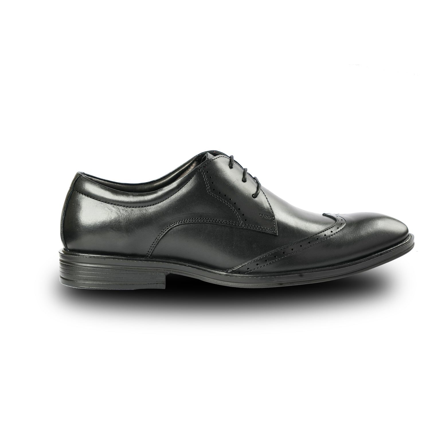 Chamda Men’s Black Formal Leather Lace-Up Shoes