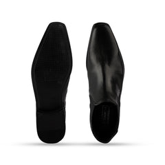 Chamda Pure Leather Black Color Chelsea / Slip-on Ankle Boot