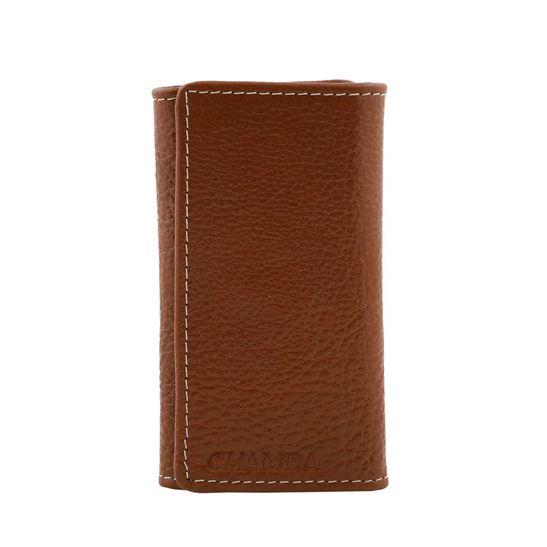 Chamda Tan Leather Keypouch Key Case
