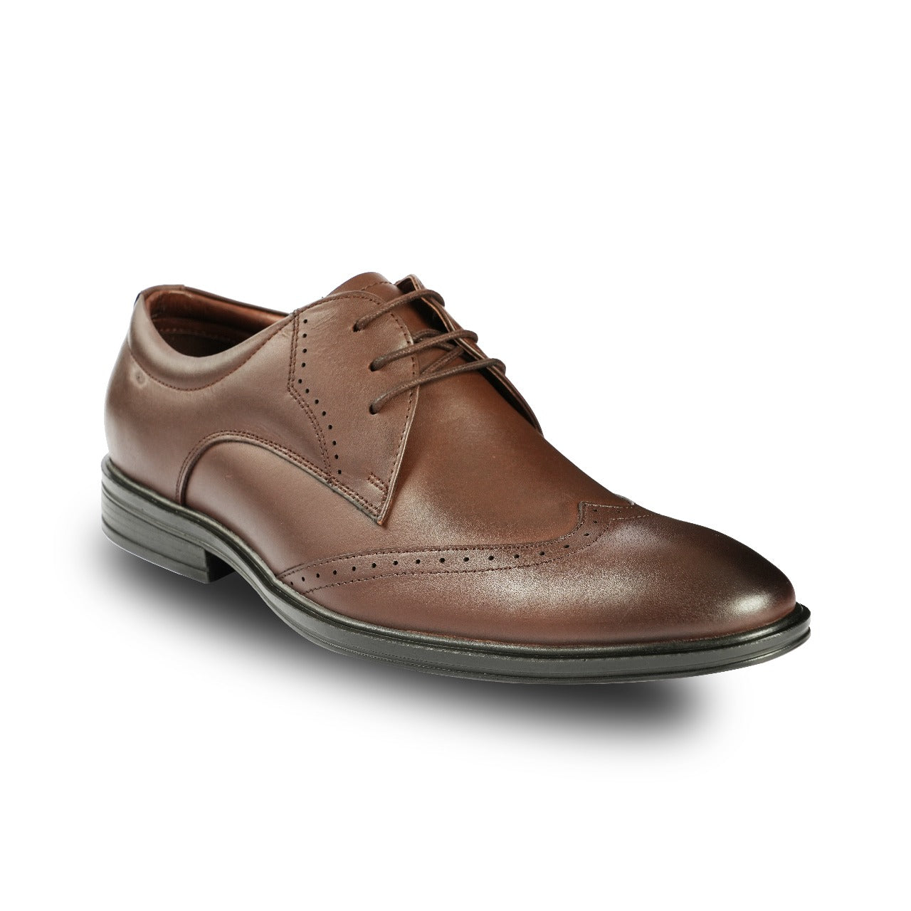 Chamda Brown Pure Leather Brogue Formal Shoes