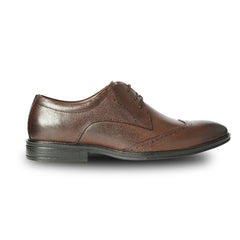Chamda Brown Pure Leather Brogue Formal Shoes